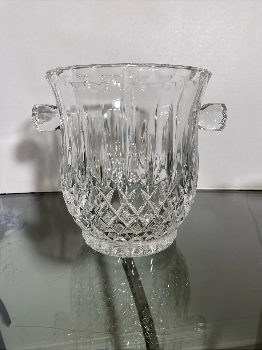 Vintage King Edward Full-Lead Crystal Ice Bucket by Gorham. 80’s - 90’s.